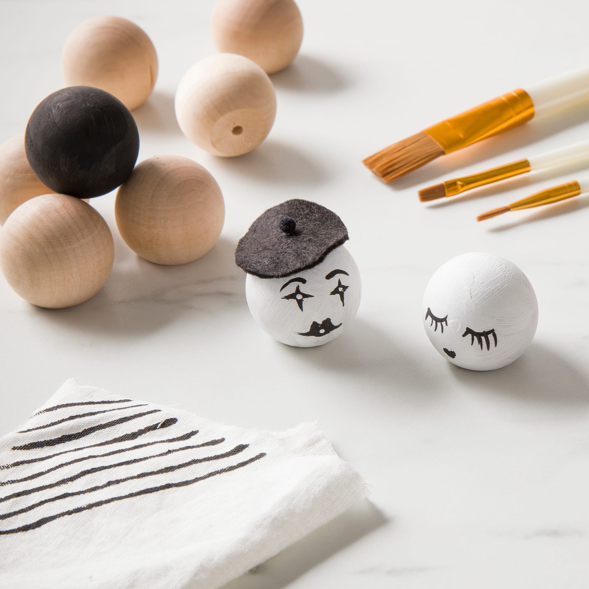 6 Packs: 7 ct. (42 total) 1.5" Wood Doll Heads by Make Market®